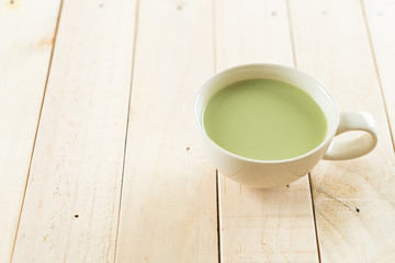 hot matcha latte