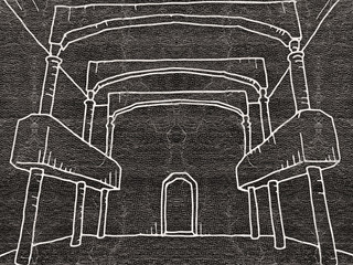 Obraz premium Interior architecture draw