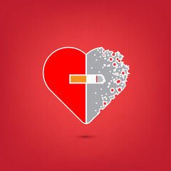 Consept of stop smoking illustration