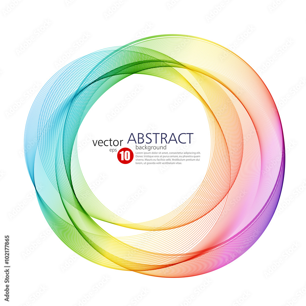 Poster abstract vector background, futuristic wavy