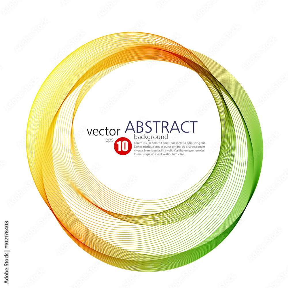 Poster abstract vector background, futuristic wavy