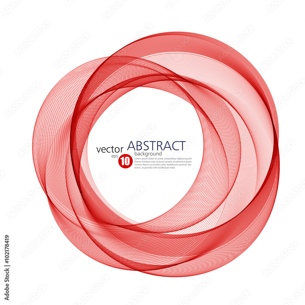 Poster abstract vector background, futuristic wavy