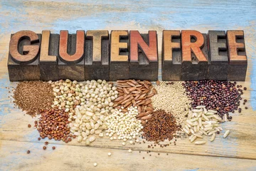 Tuinposter gluten free grains and typography © MarekPhotoDesign.com