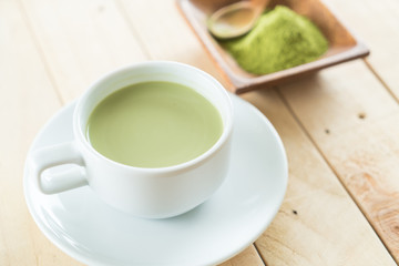 hot matcha latte