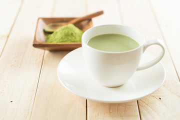 hot matcha latte