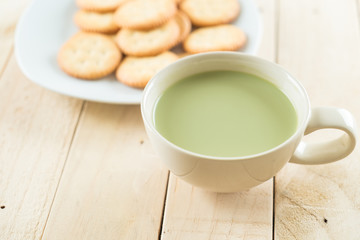 hot matcha latte