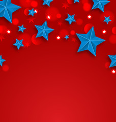 Stars Background for American Holidays, Place for Your Text 
