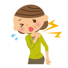 肩の痛み　中年　女性