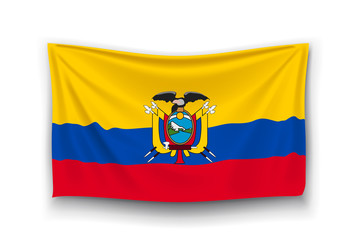 Fototapeta premium flag of ecuador