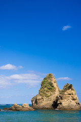 Fototapeta premium 沖縄の海・ヒレーの浜・伊江の浜 