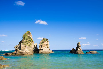沖縄の海・ヒレーの浜・伊江の浜
