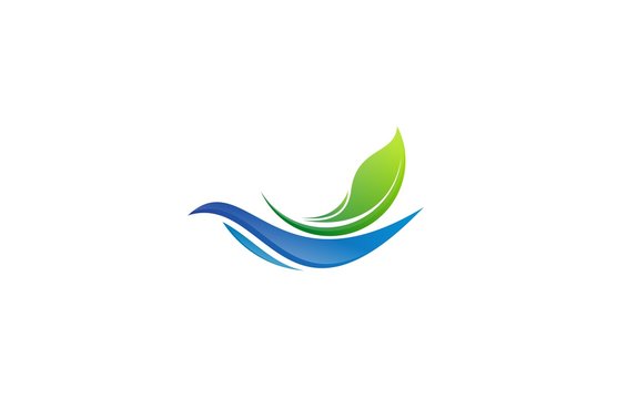 wave leaf logo