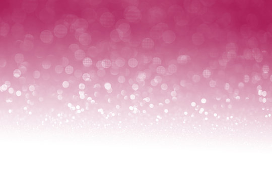 Pink glitter surface with pink light bokeh with white empty copyspace