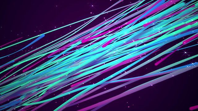 Seamless Animation 3d colorful abstract streak line pattern moving smoothly with light shade and star glow for background in 4k ultra HD video loop 
