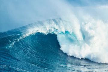 Crédence de cuisine en verre imprimé Eau Puissante vague océanique