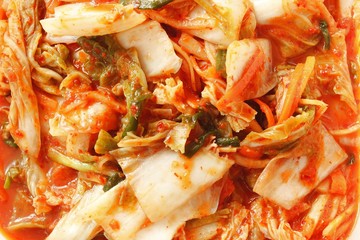 Closed-up Korean kinji made by vegetable and ginger