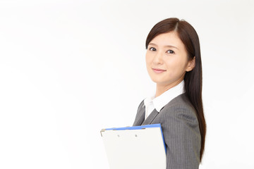 微笑むビジネスウーマン