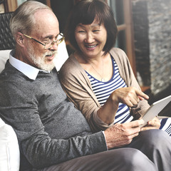 Couple Adult Happiness Laughing Holiday Concept