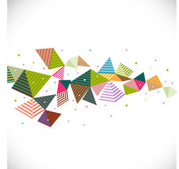 Obraz premium abstract geometrical strip with creative line and triangle graphic concept and decoration, vector illustration