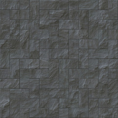 Seamless dark stone brick texture illustration