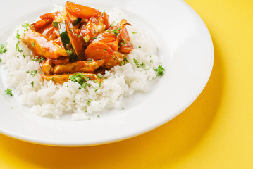 rice with meat