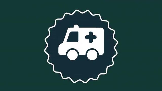 Ambulance icon design, Video Animation 