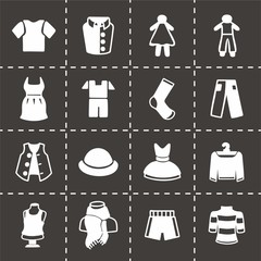 Vector Clothes icon set