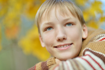 Portrait of happy boy