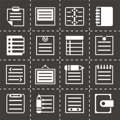 Vector Notes icon set