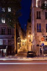 Fototapeta premium Paris streets at night.