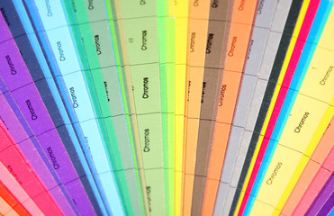 Fototapeta premium Paper color samples for selection 