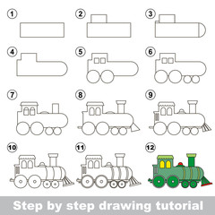  How to draw a Locomotive