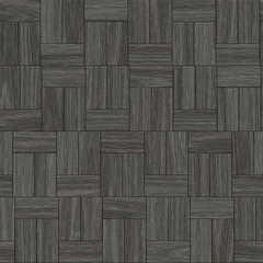 Seamless dark wood parquet texture illustration