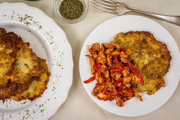 Fried potato pancake