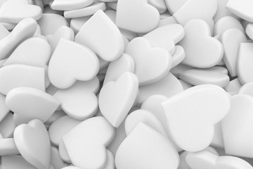 3d background made from many hearts