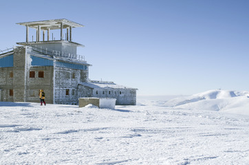 Abandoned military base on mount Golyam Kademlya, Bulgaria