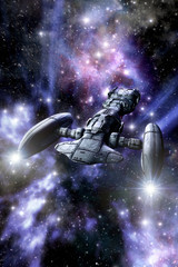 Obraz na płótnie Canvas space cruiser spaceship