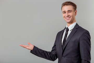 Young successful businessman