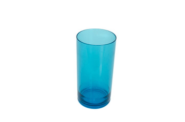 glass blue plastic