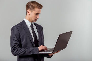 Young successful businessman