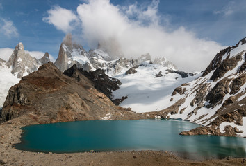 Laguna De los Tres with Mount Fitz Roy in Southern Patagonia