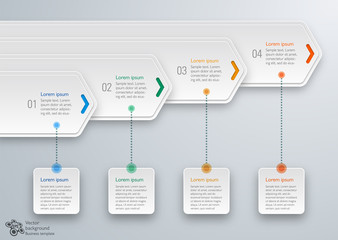 Infographics Vector Background Workflow