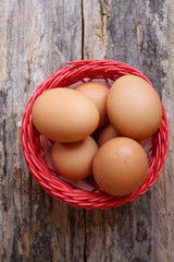Eggs in basket