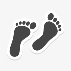 Footprint sticker