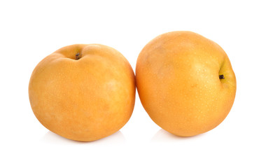snow pear or Fengsui pear on white background