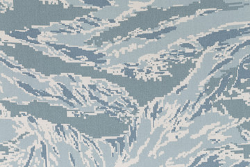 Fototapeta na wymiar US air force digital tigerstripe camouflage fabric texture backg