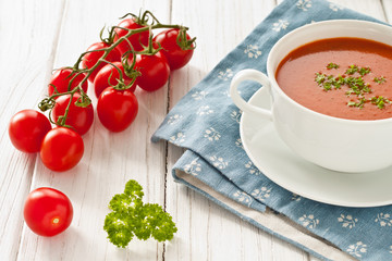 Fresh tomato soup