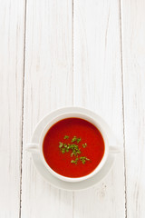 Fresh tomato soup