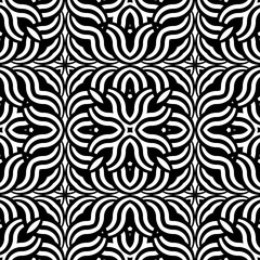 Design seamless monochrome interlaced pattern