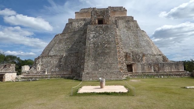 uxmal pyramids in yucatan, mexico